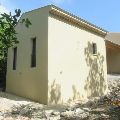 Réalisation de l'enduit de façade