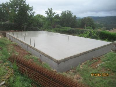 Coulage de la dalle du plancher