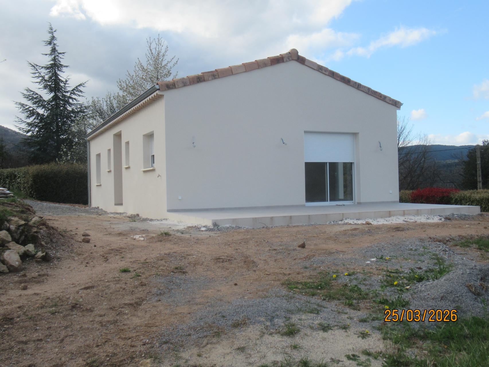 Réalisation de l'enduit de façade