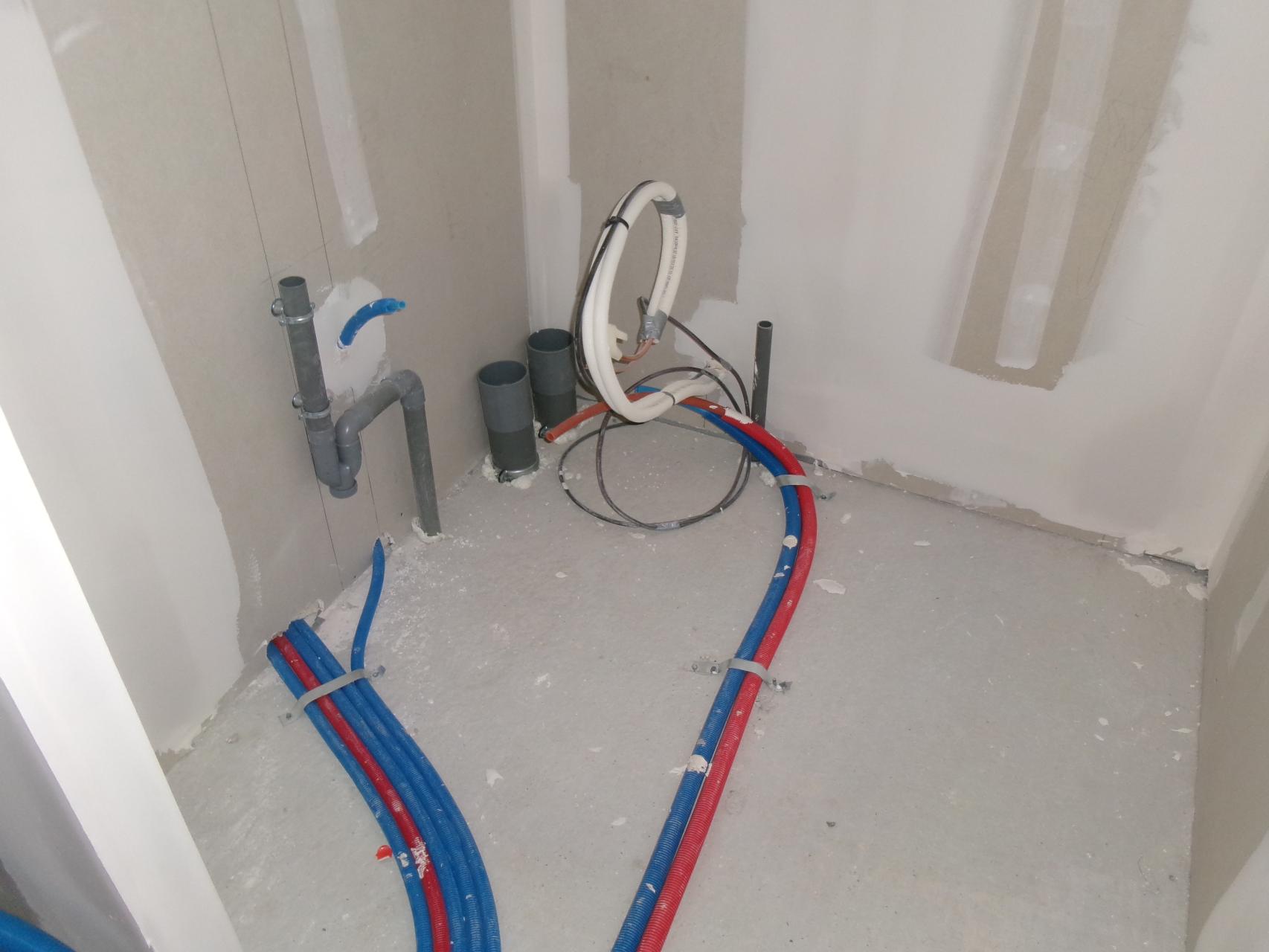 Pose de la plomberie