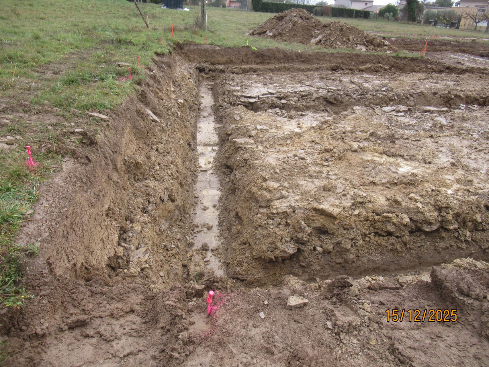 Ouverture des fouilles et ferraillage