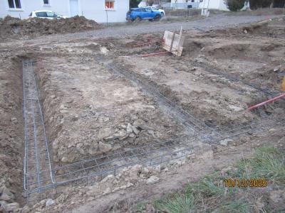 Ouverture des fouilles et ferraillage