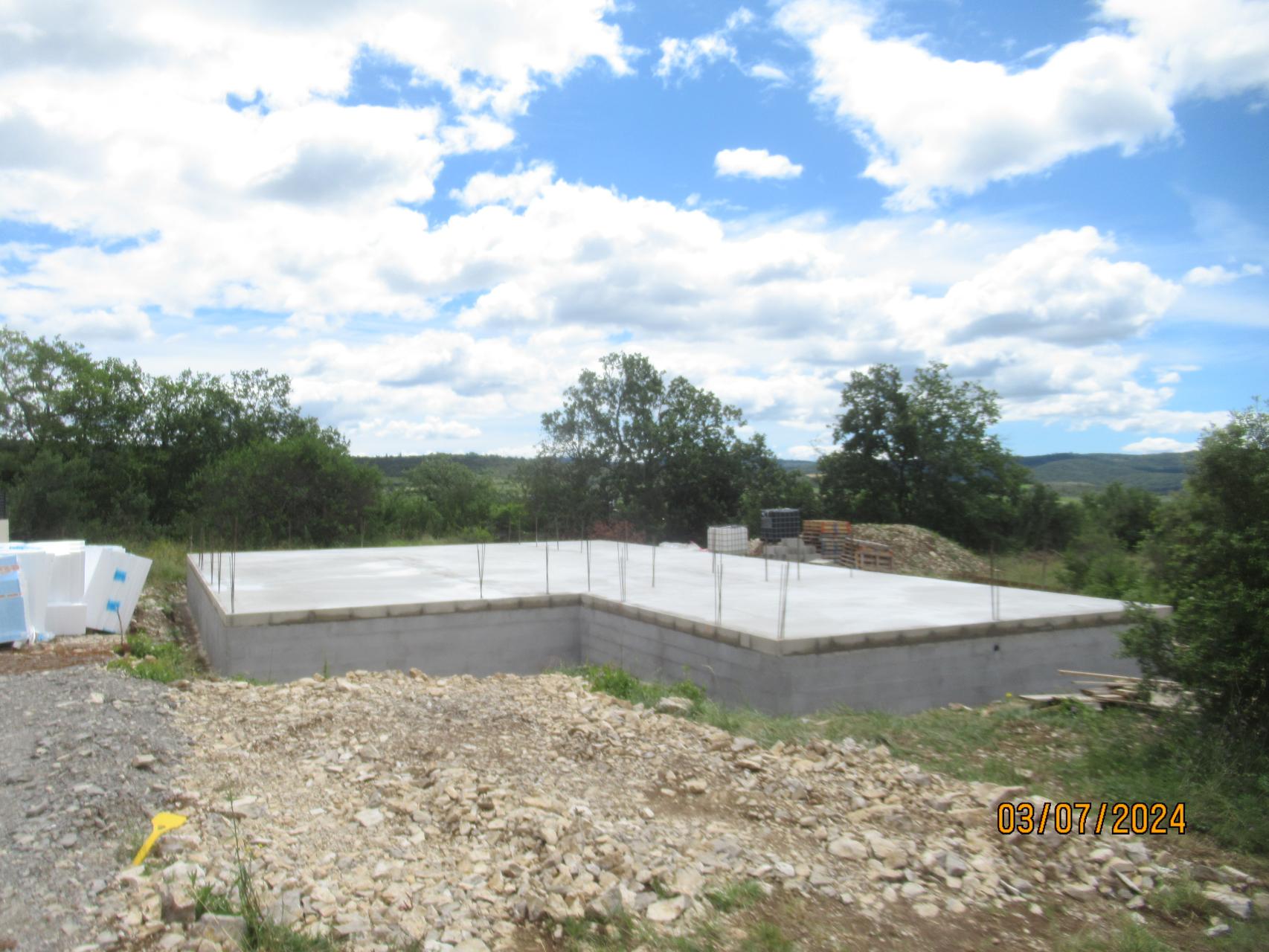 Coulage de la dalle du plancher