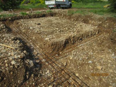 Ouverture des fouilles et ferraillage