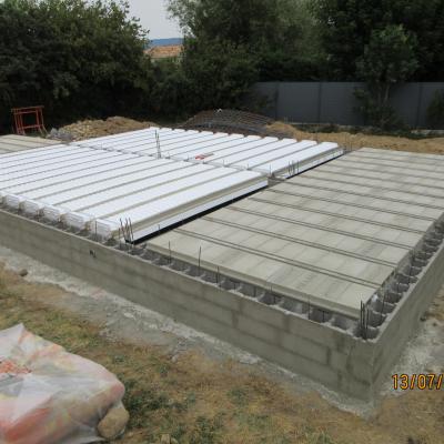 Pose des poutrelles et hourdis du plancher