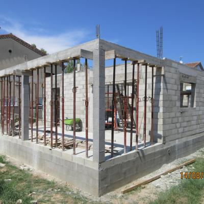 Coulage des linteaux et coffres de volets roulants