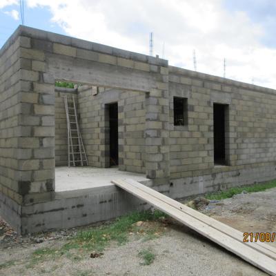 Elevation des murs de l'étage