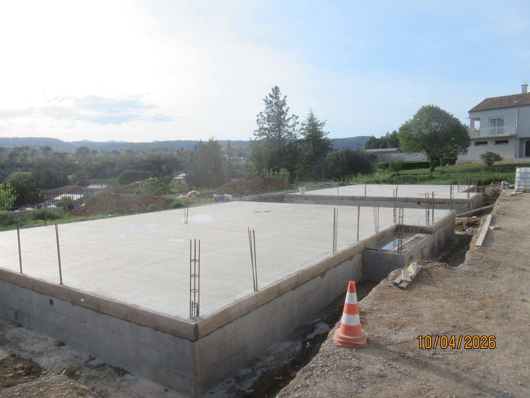 Coulage de la dalle du plancher