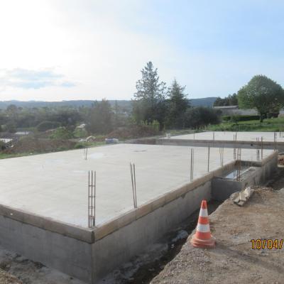 Coulage de la dalle du plancher