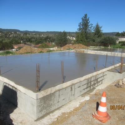 Coulage de la dalle du plancher