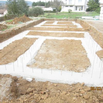 Coulage des fondations