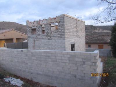 Elevation des murs de l'étage