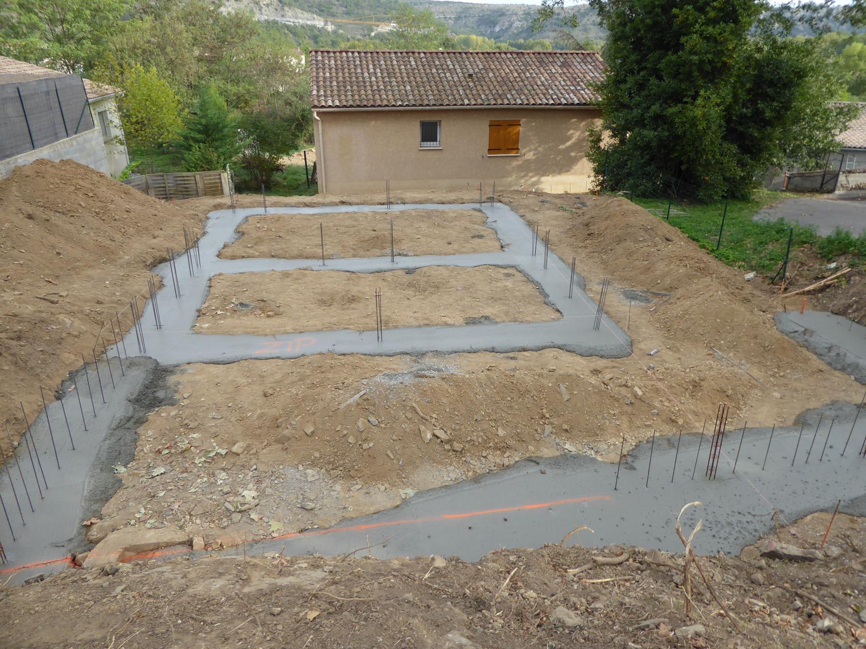 Coulage des fondations