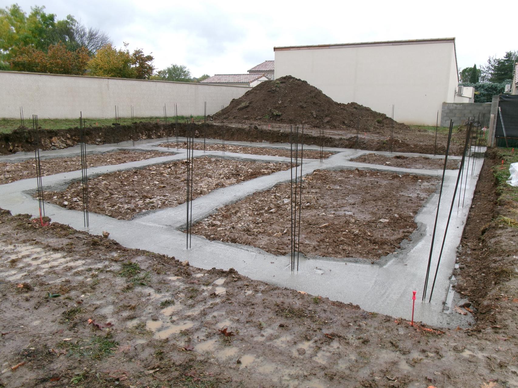 Coulage des fondations