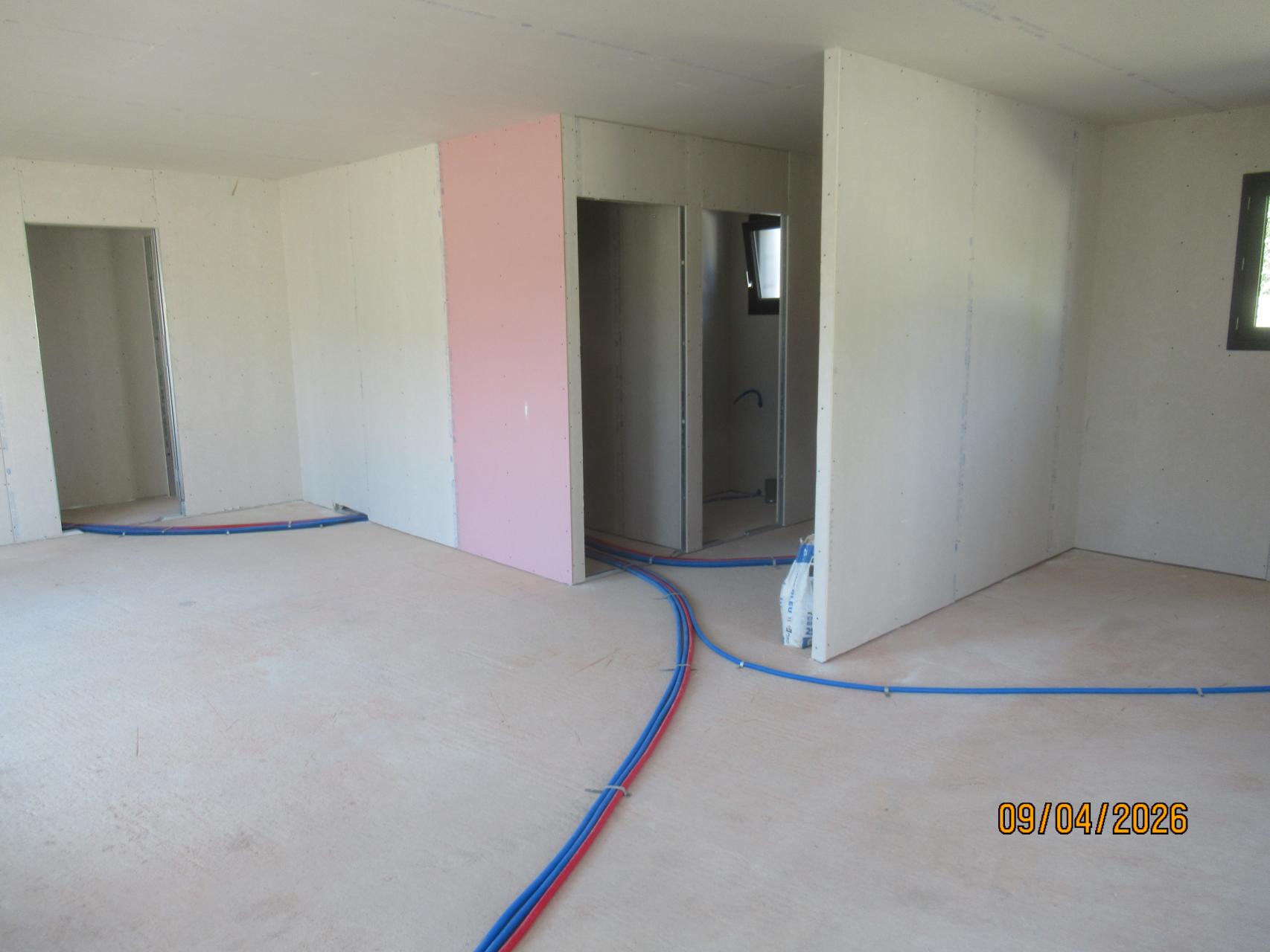 Pose de la plomberie