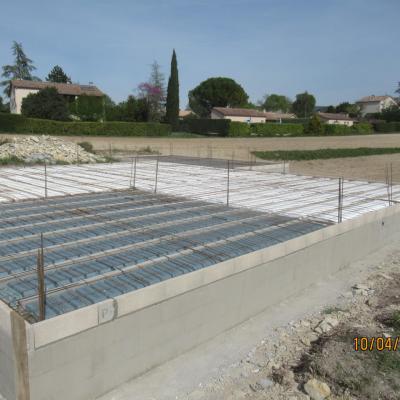 Pose des poutrelles et hourdis du plancher